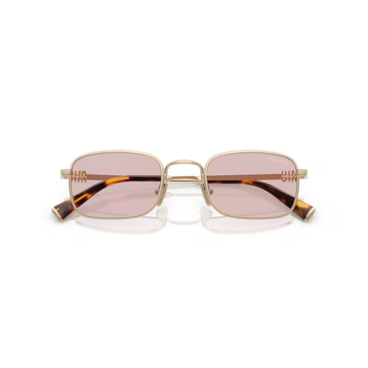 PaleGoldZVN4I0 Miu Miu MU A53S rectangle sunglasses for women