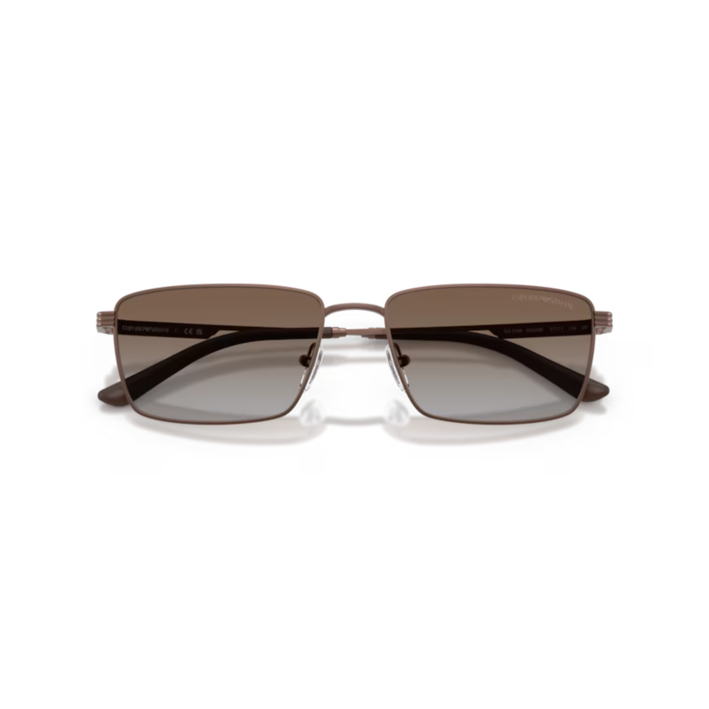 MatteBronze300689 Emporio Armani EA2169 unisex pilot sunglasses with premium metal frame and UV protected lenses