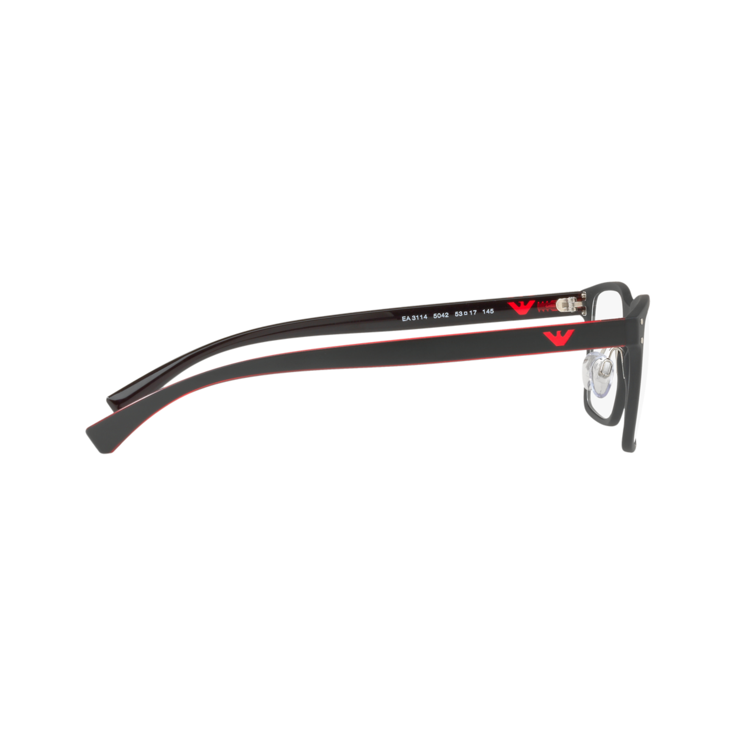 Emporio Armani EA3114 unisex square metal optical frame with sleek contemporary styling and lightweight construction.