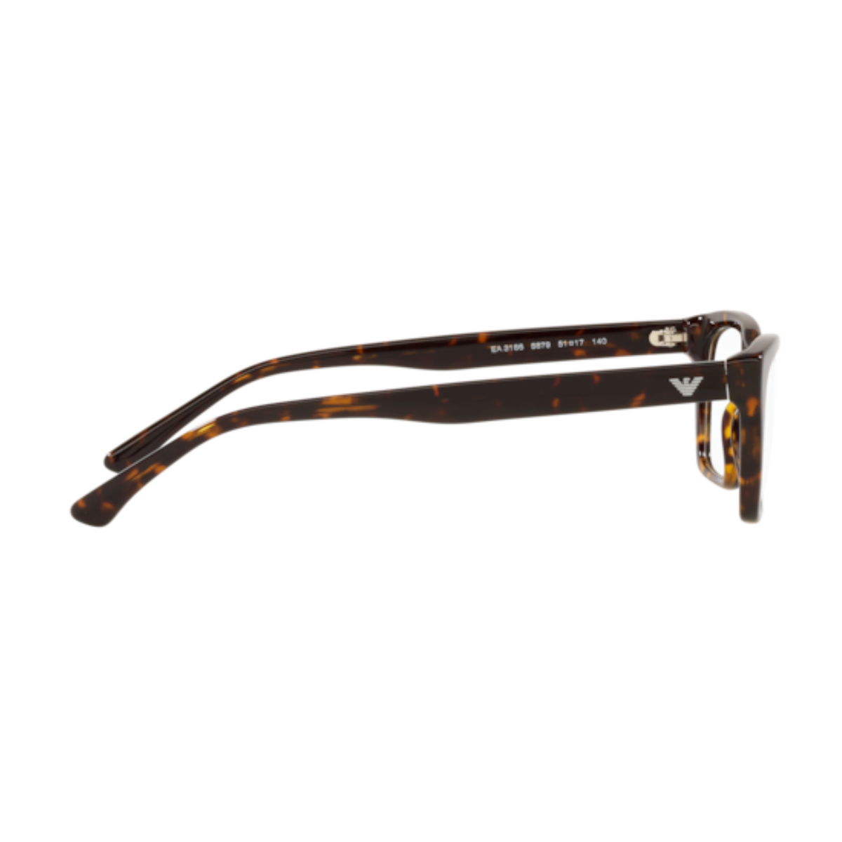 Emporio Armani EA3186 5879 womens acetate cat-eye frame side and temple profile
Copy file name