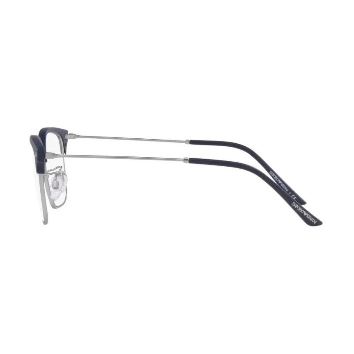 Emporio Armani EA3198 5088 mens plastic metal rectangle full rim frame three quarter view