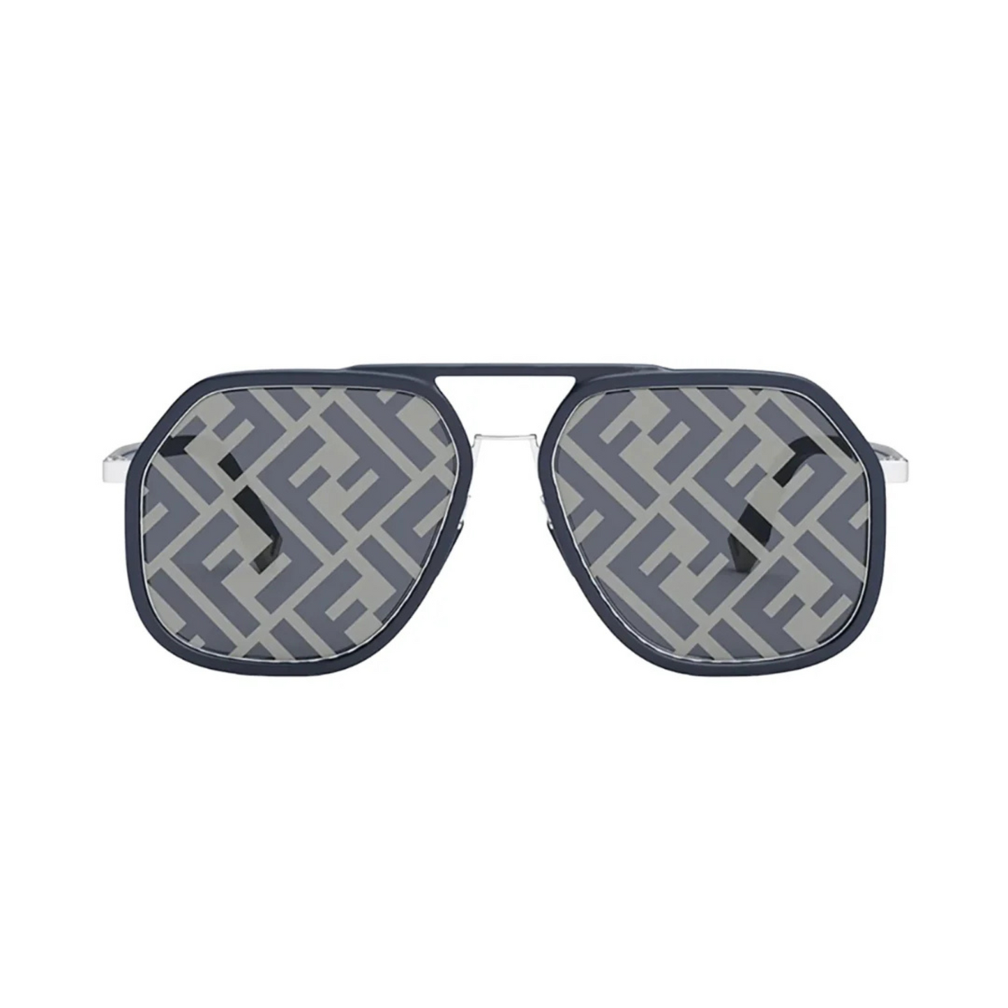Fendi FE40041U men’s luxury pilot sunglasses with lightweight metal frame and premium designer styling