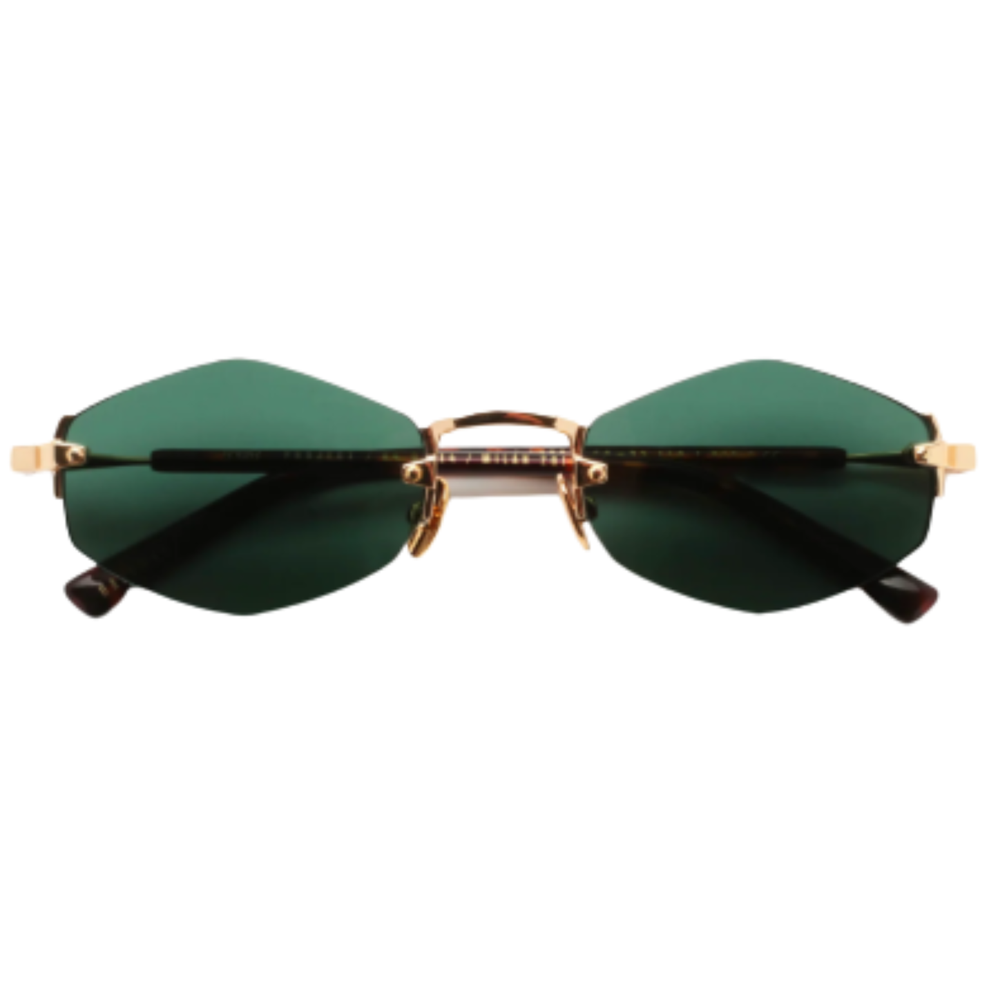Gast Lunar rimless metal diamond sunglasses featuring a lightweight designer frame with premium lenses.
