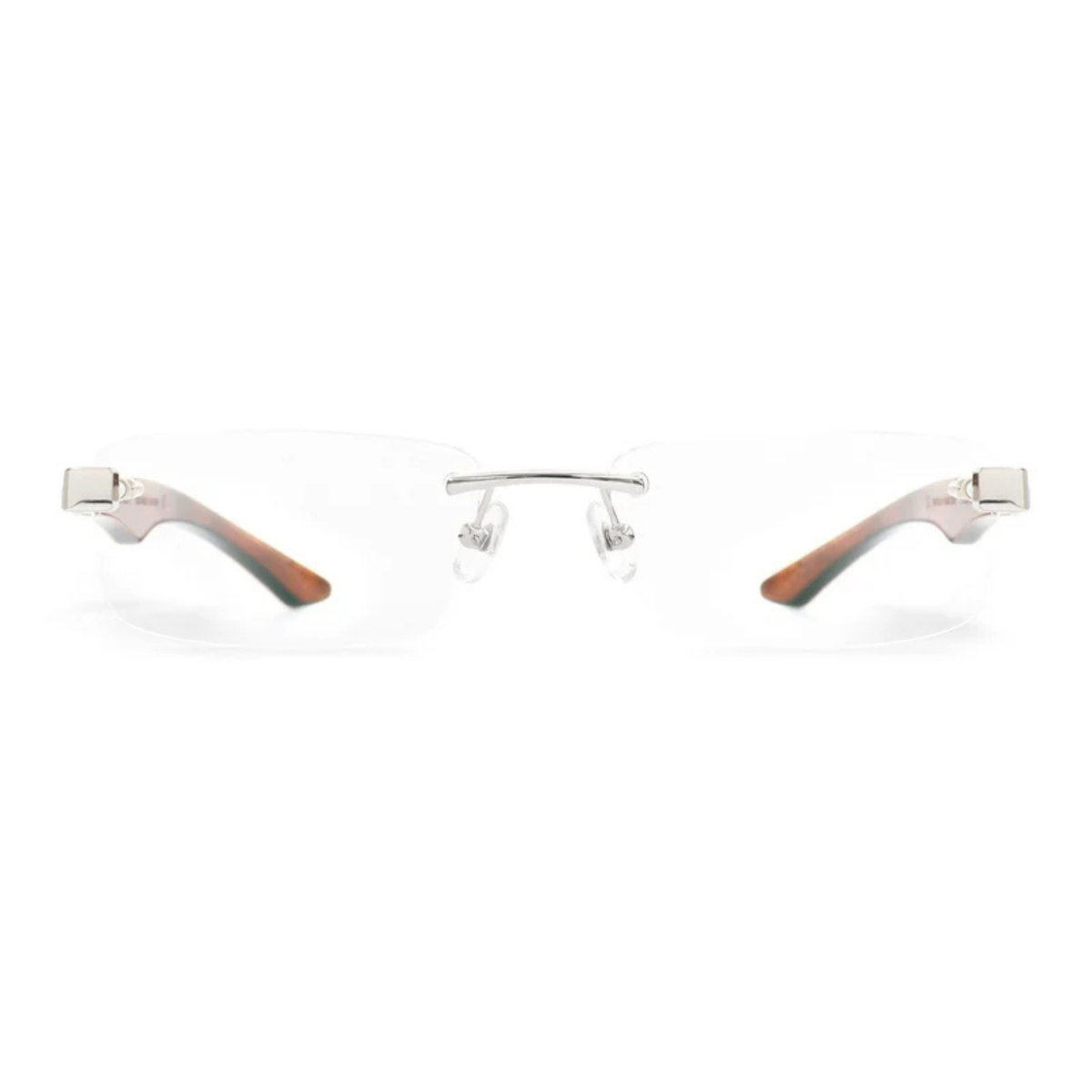 Maybach THE ARTIST III unisex rimless rectangle optical frame handcrafted with premium luxury materials.