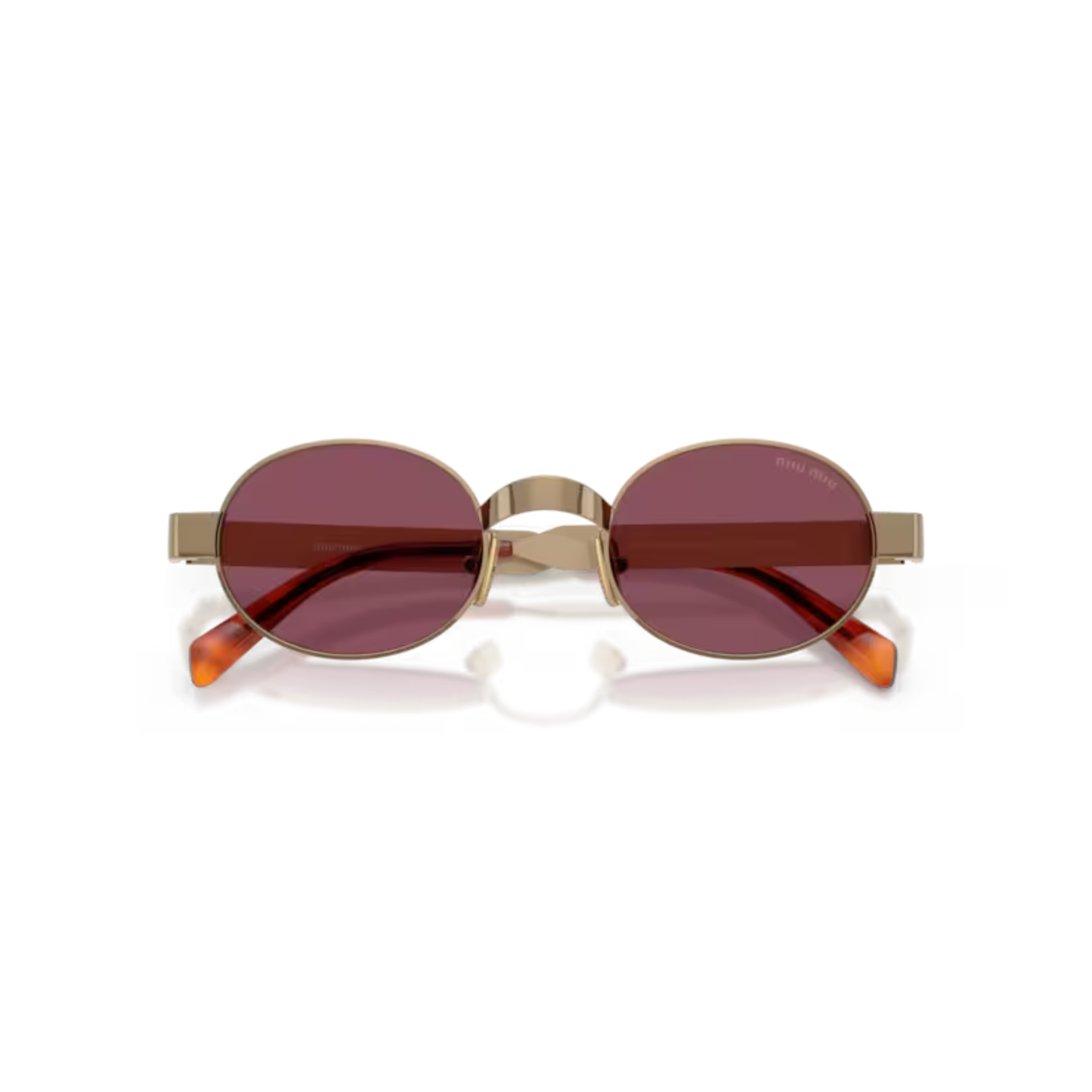 Miu Miu MUB51S women's oval sunglasses with elegant designer styling and premium luxury craftsmanship.