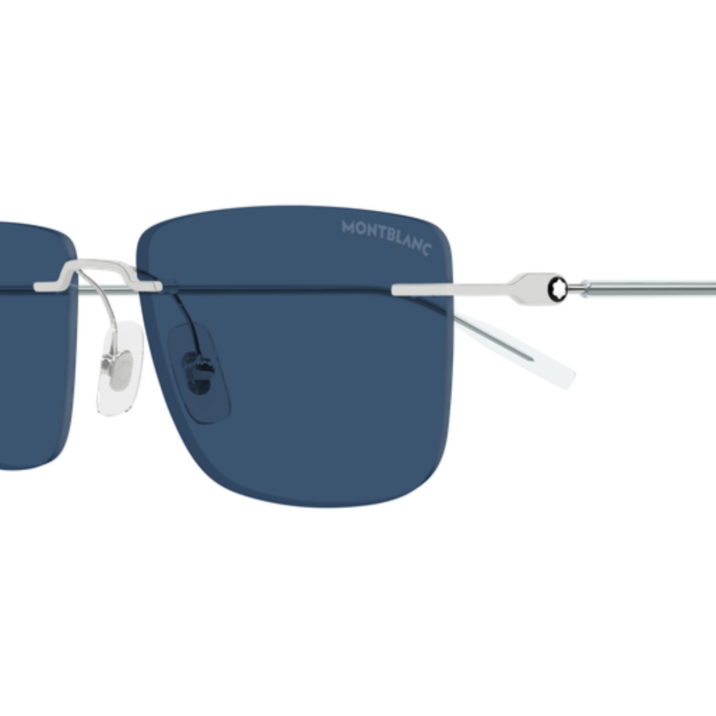 Montblanc MB0429S Unisex Rimless Metal Sunglasses