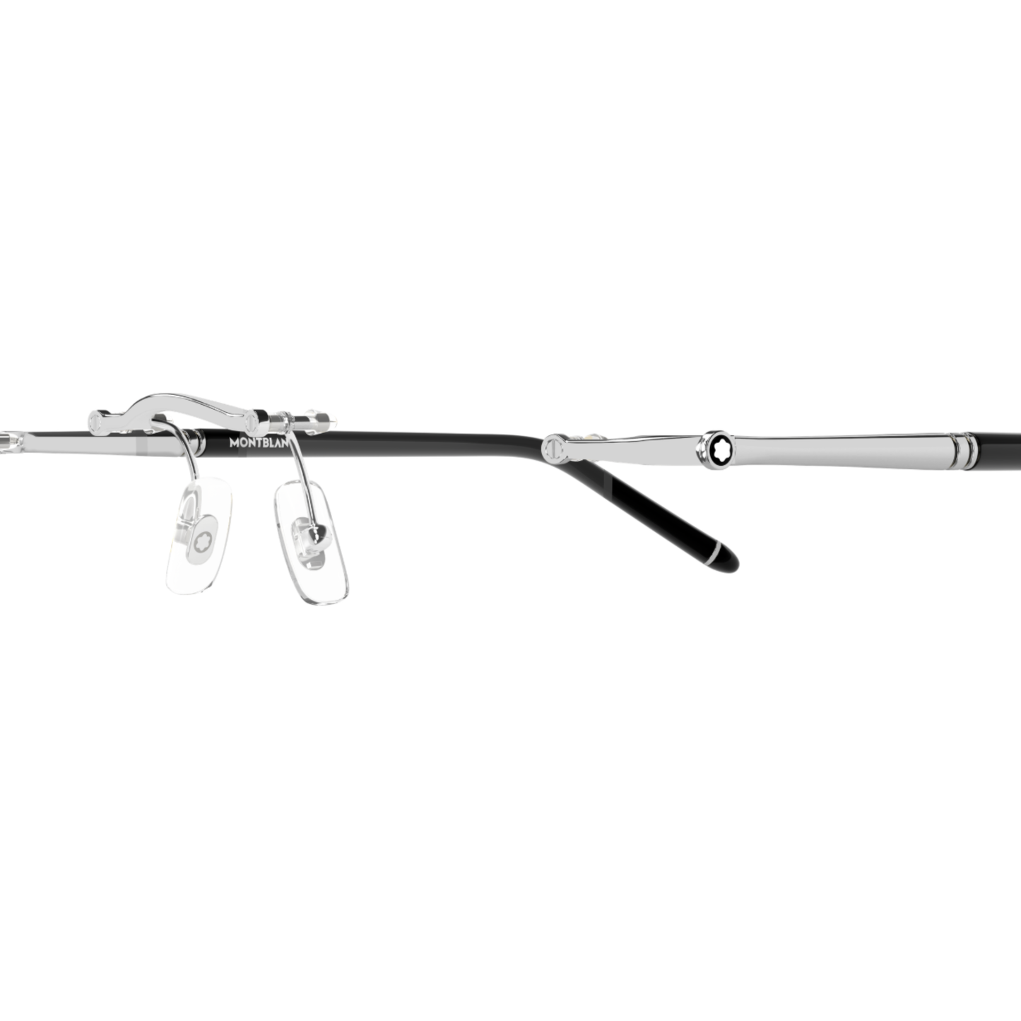 Montblanc MB0444O Rimless Rectangle Eyeglasses Side View