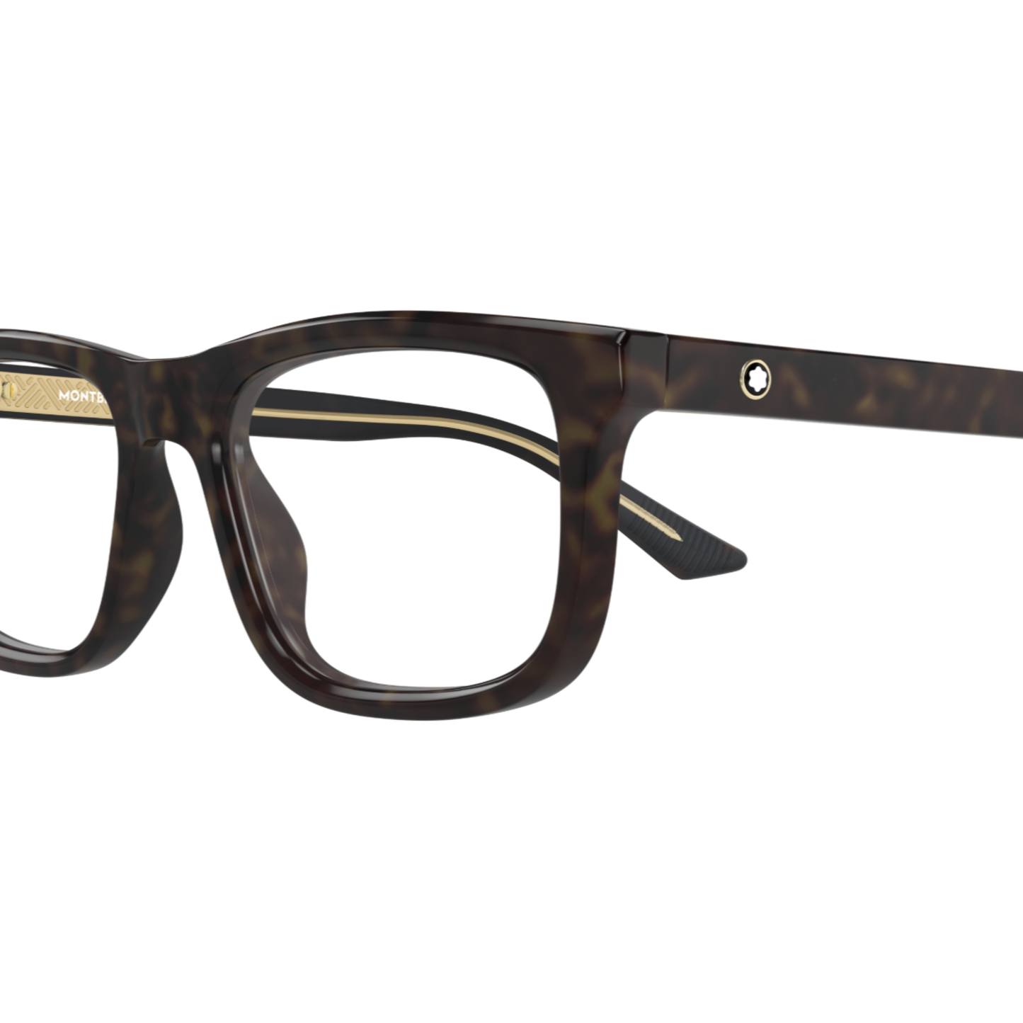 Montblanc MB0457O men's square acetate full-frame optical eyewear