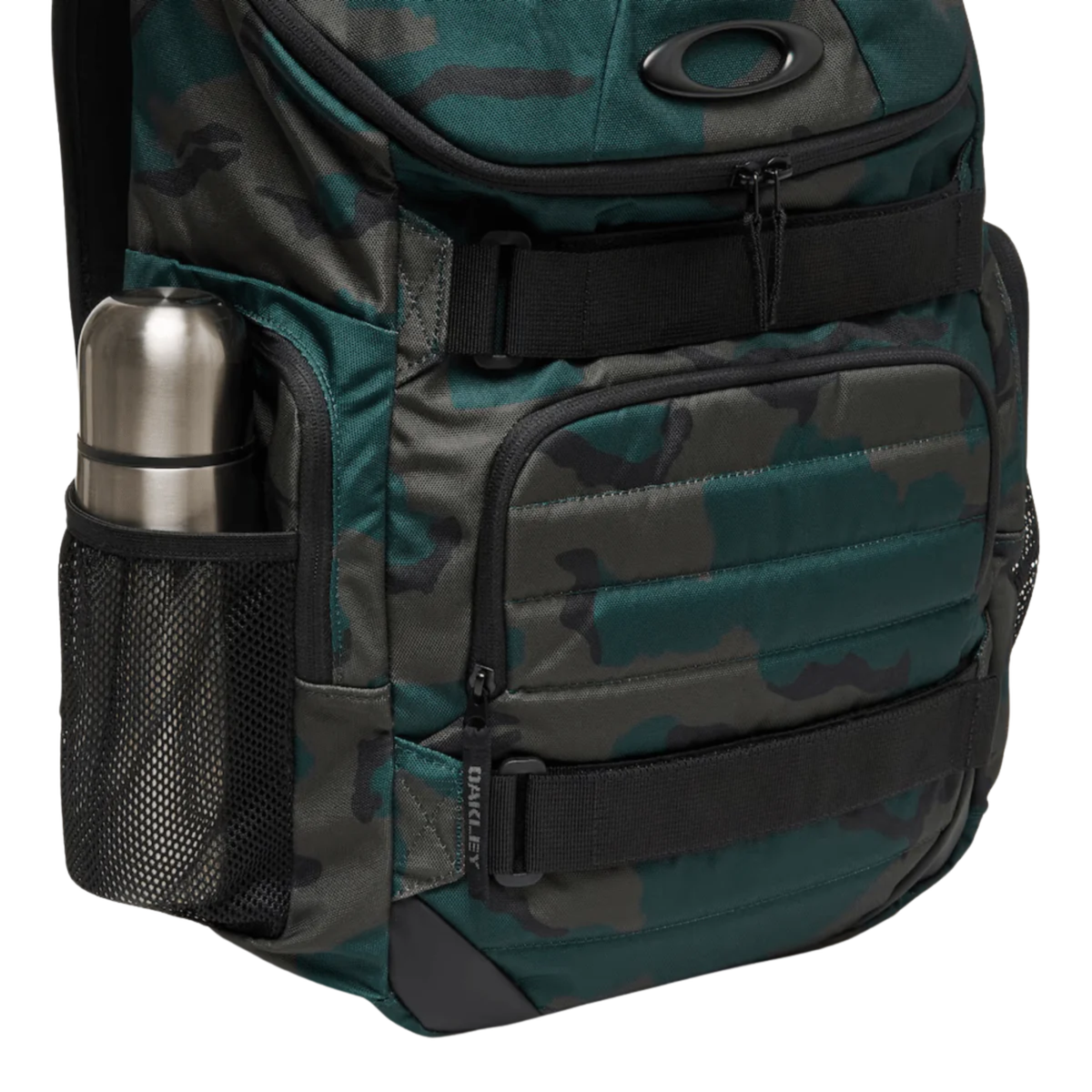 Oakley FOS900737 unisex backpack with spacious compartments, padded shoulder straps, and durable lightweight construction.
