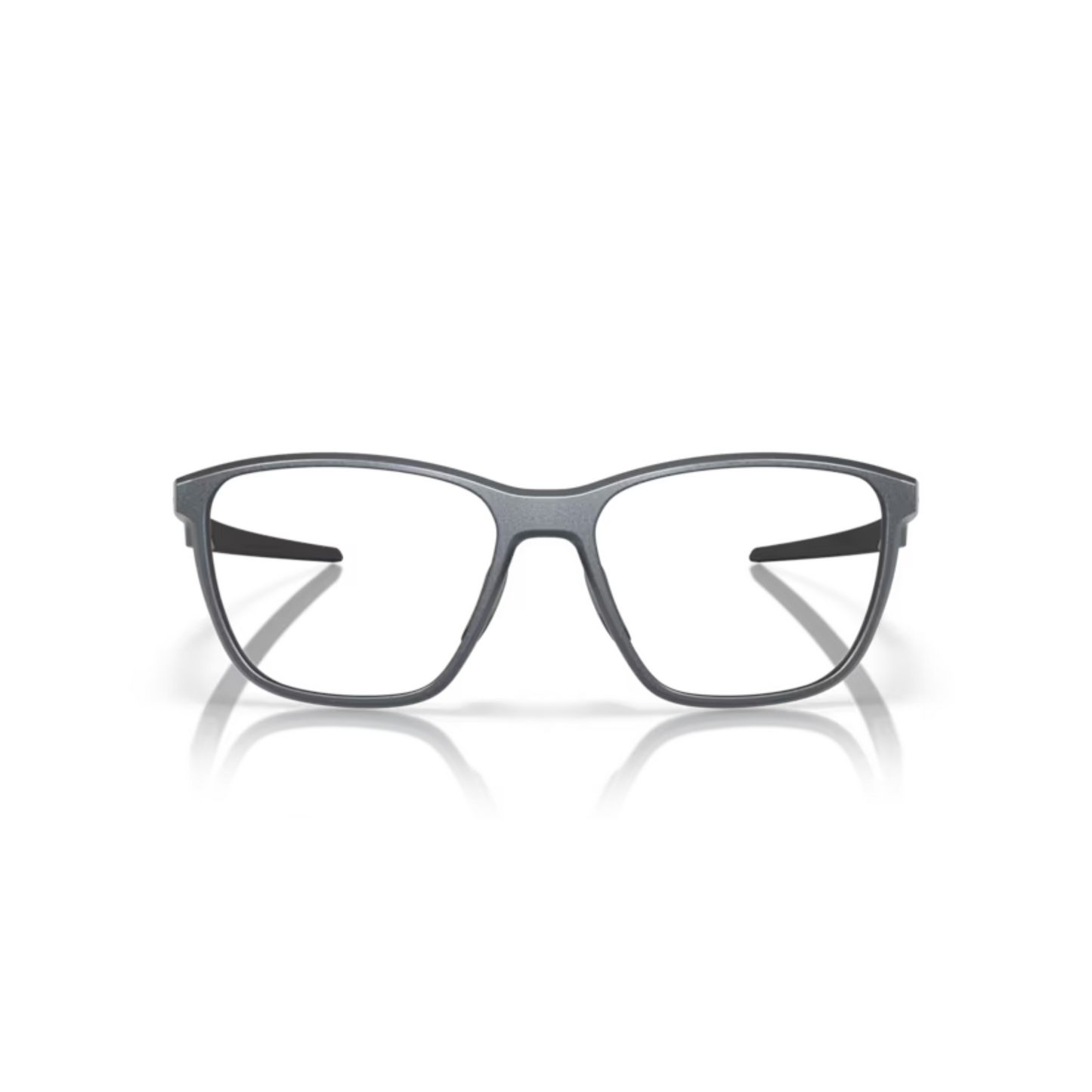 Oakley OX8186 Matt Blue/04 Futurity sporty square eyeglasses with lightweight full-rim O Matter frame and athletic everyday styling.
