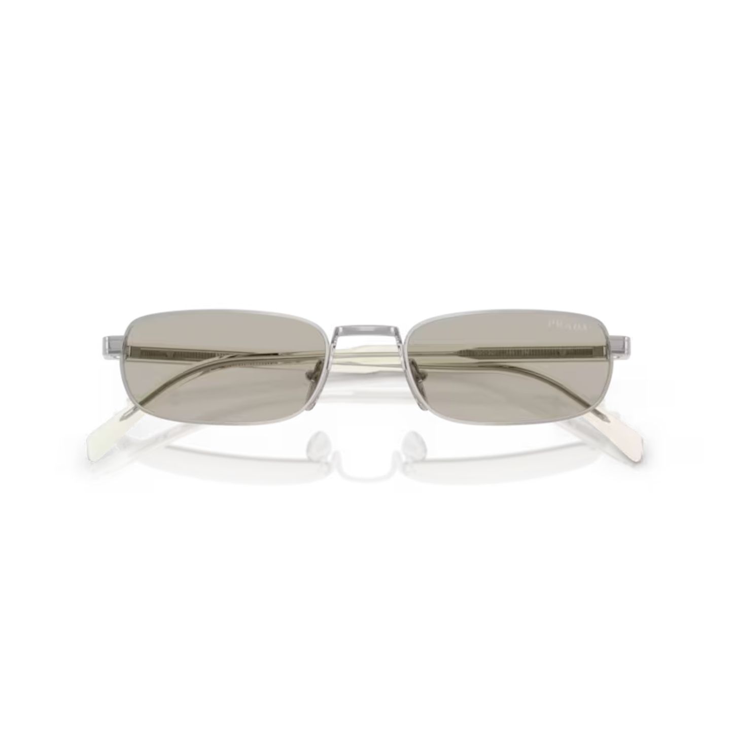 Prada PRB54S men's rectangle metal full-rim sunglasses with premium luxury designer styling.