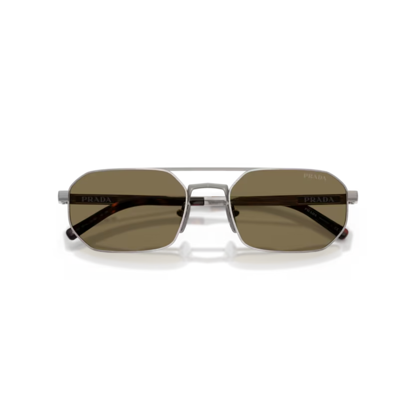 Prada PRD53S men's navigator metal sunglasses with premium UV protection lenses.
