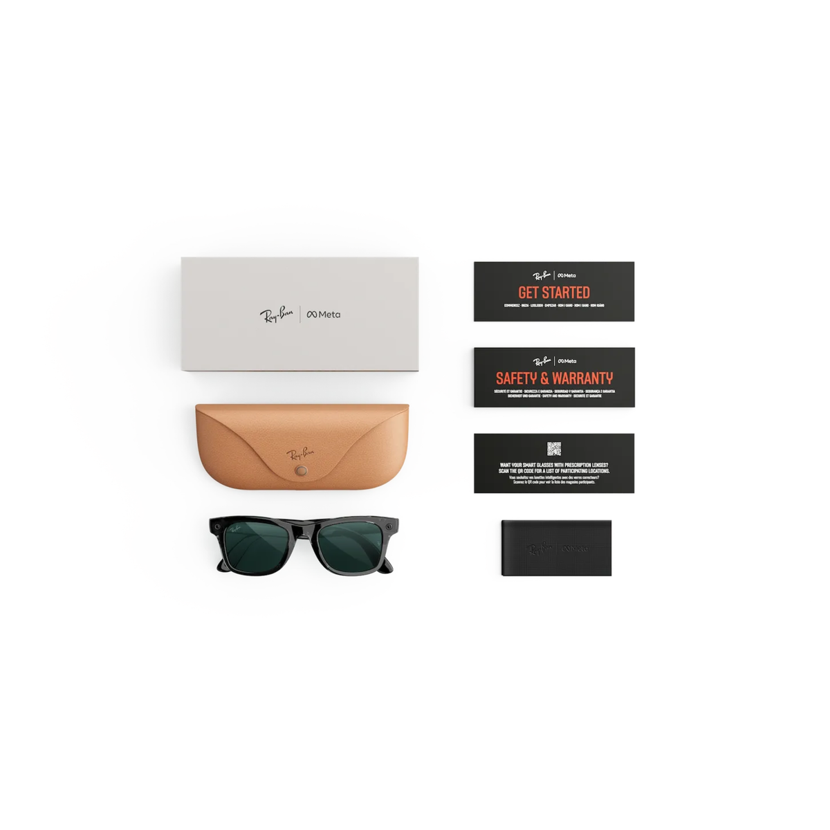 Ray-Ban Meta RW4011 unisex injected square AI glasses case image