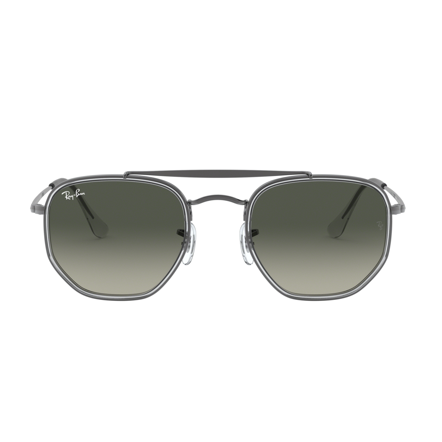 Ray-Ban RB3648M unisex hexagon metal sunglasses with full-rim construction and iconic designer styling.