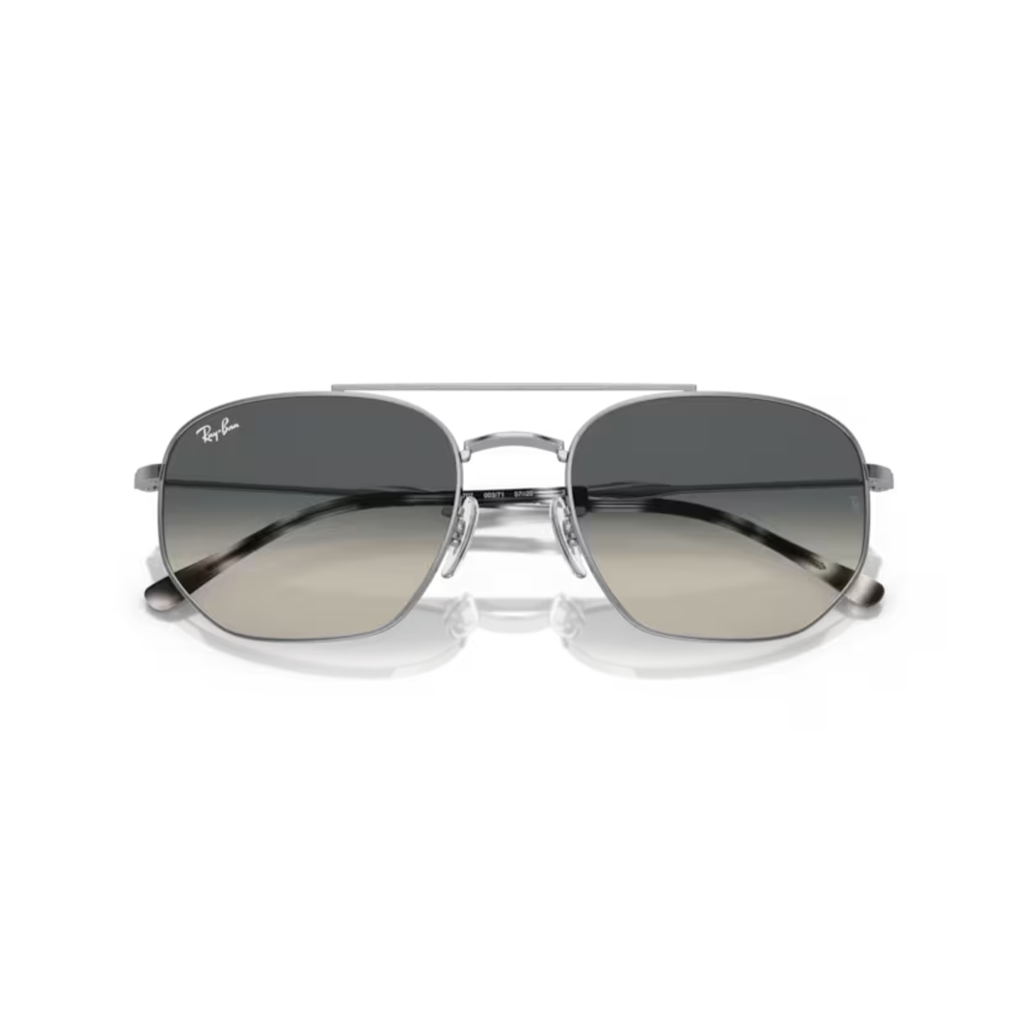 Ray-Ban RB3707 unisex irregular metal sunglasses with a full-rim designer frame and premium UV-protective lenses.