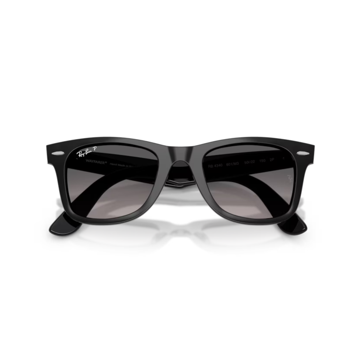 Ray-Ban RB4340 601/M3 unisex propionate square sunglasses three-quarter view