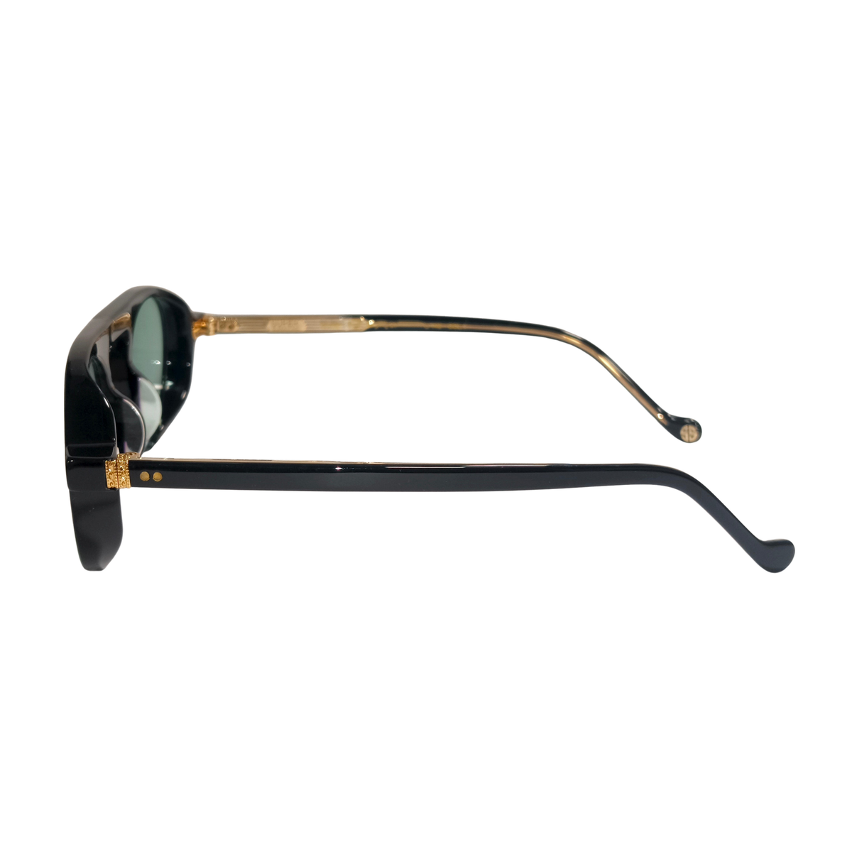 Super Sung SK1054 unisex acetate pilot sunglasses side and temple profile