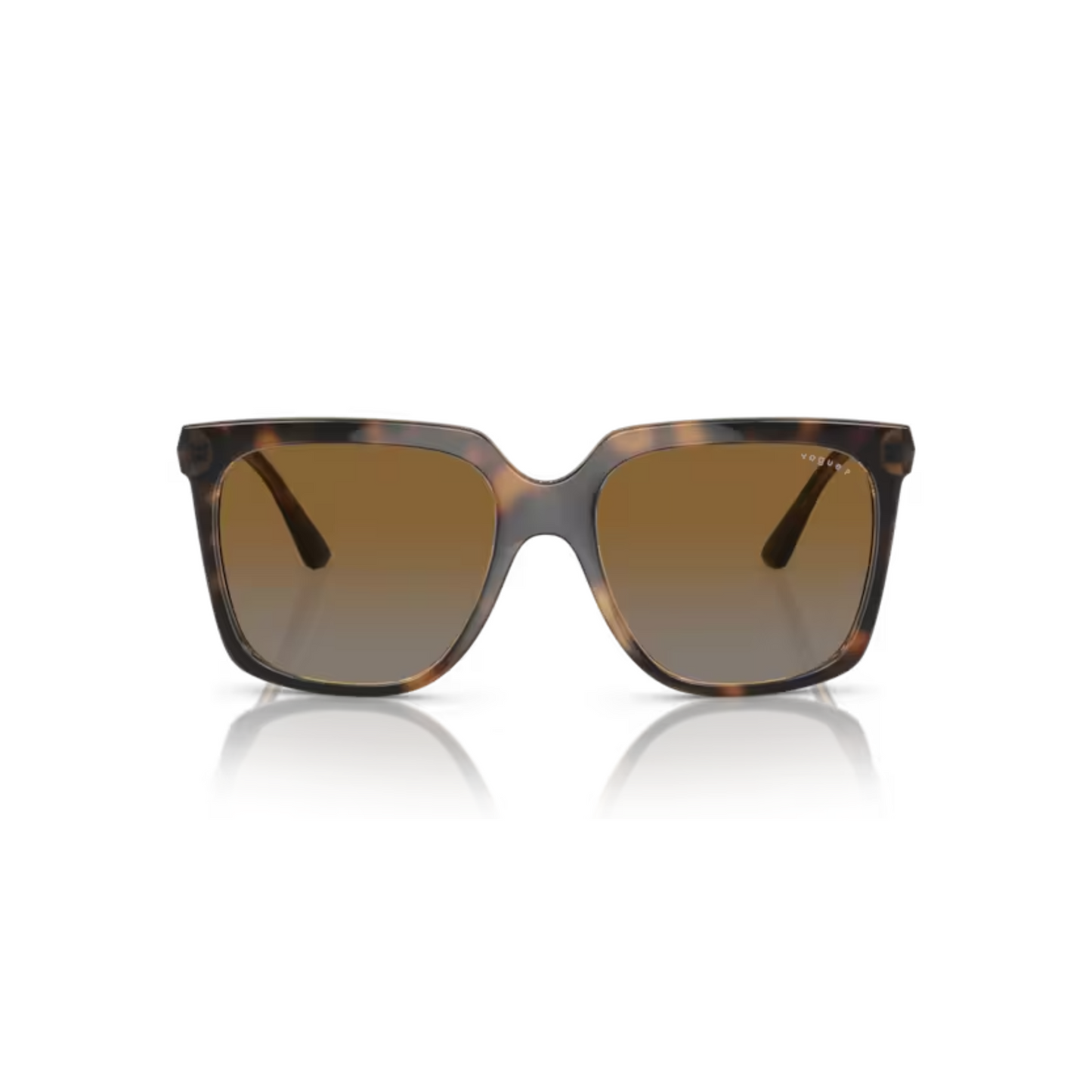Vogue VO5476 Dark Havana/W656T5 polarized square sunglasses with lightweight full-rim frame and modern everyday styling.