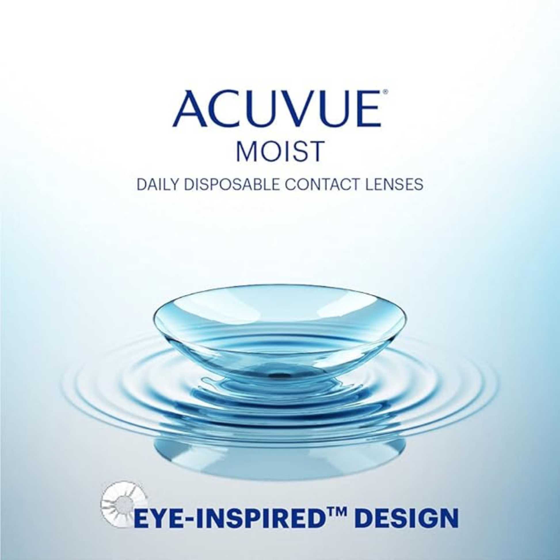 Johnson and Johnson 1-Day Acuvue Moist 10 Lens Pack daily disposable contact lenses with moisture technology