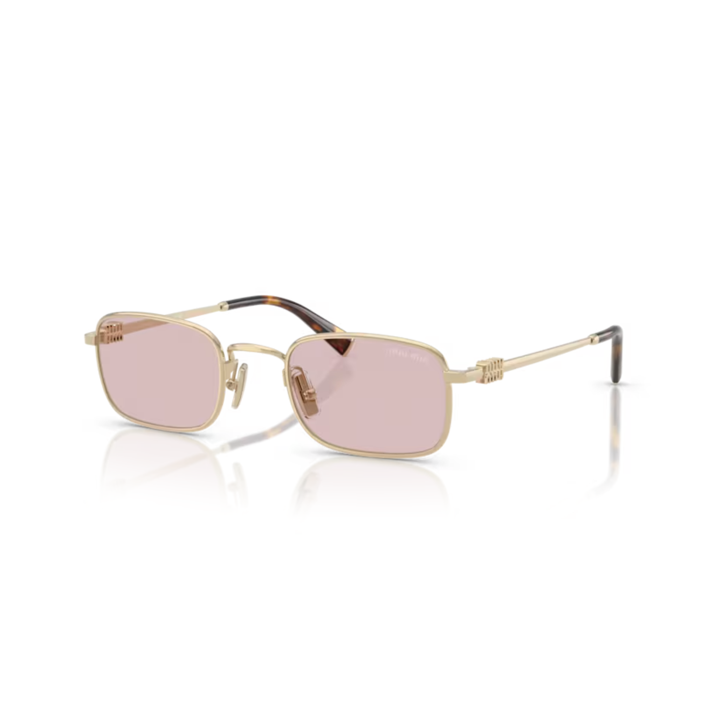 PaleGoldZVN4I0 Miu Miu MU A53S rectangle sunglasses for women
