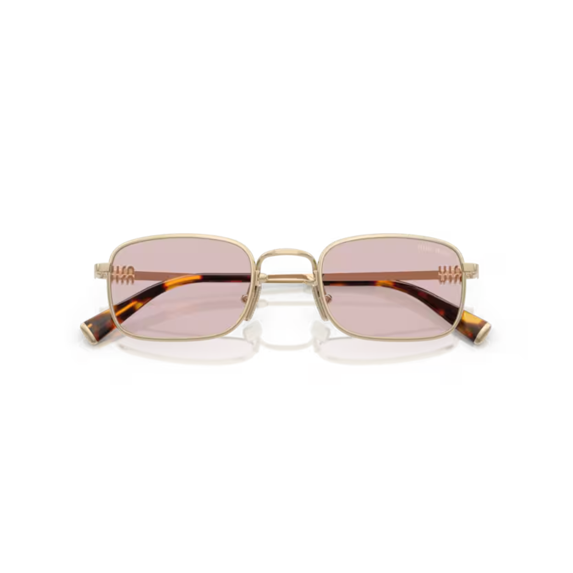 PaleGoldZVN4I0 Miu Miu MU A53S rectangle sunglasses for women