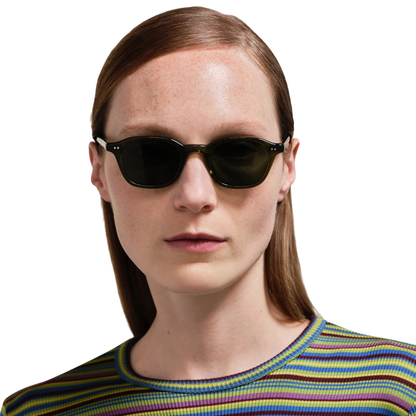 Akila A2619 unisex semi-square acetate sunglasses with a premium full-rim designer frame.