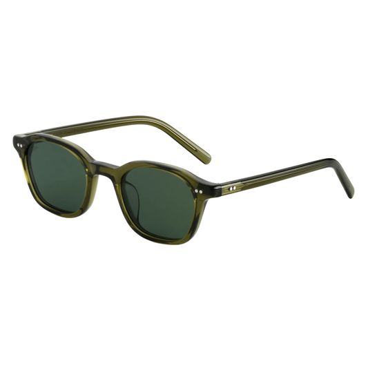 Akila A2619 unisex semi-square acetate sunglasses with a premium full-rim designer frame.