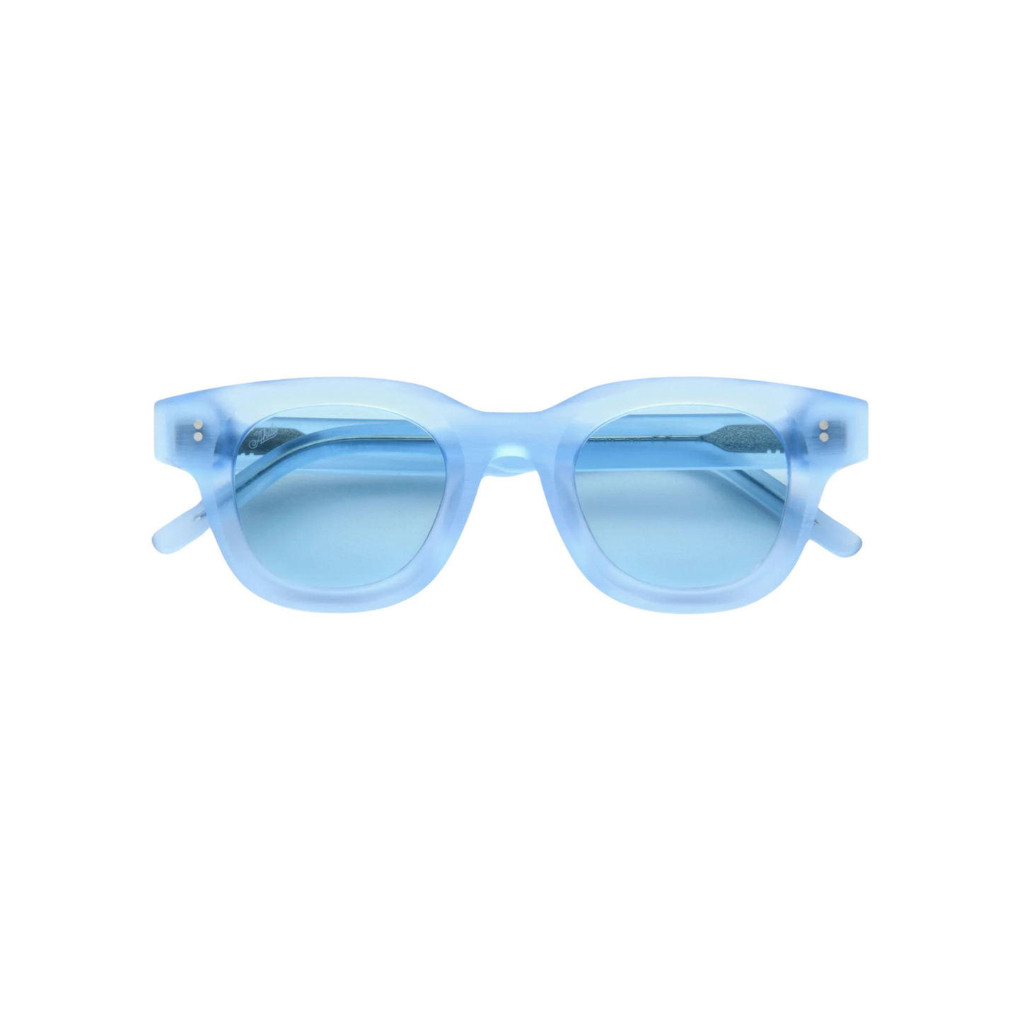  A-1922 Sky Blue/22 24 Apollo Raw designer round optical frame with lightweight full-rim construction for stylish everyday prescription eyewear.