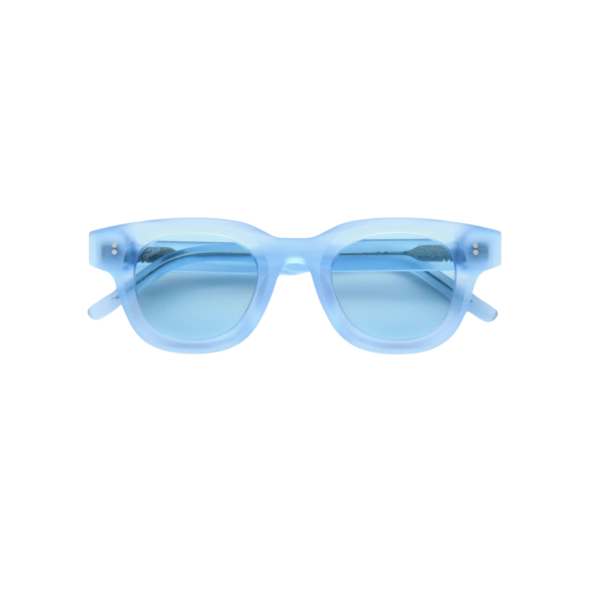  A-1922 Sky Blue/22 24 Apollo Raw designer round optical frame with lightweight full-rim construction for stylish everyday prescription eyewear.