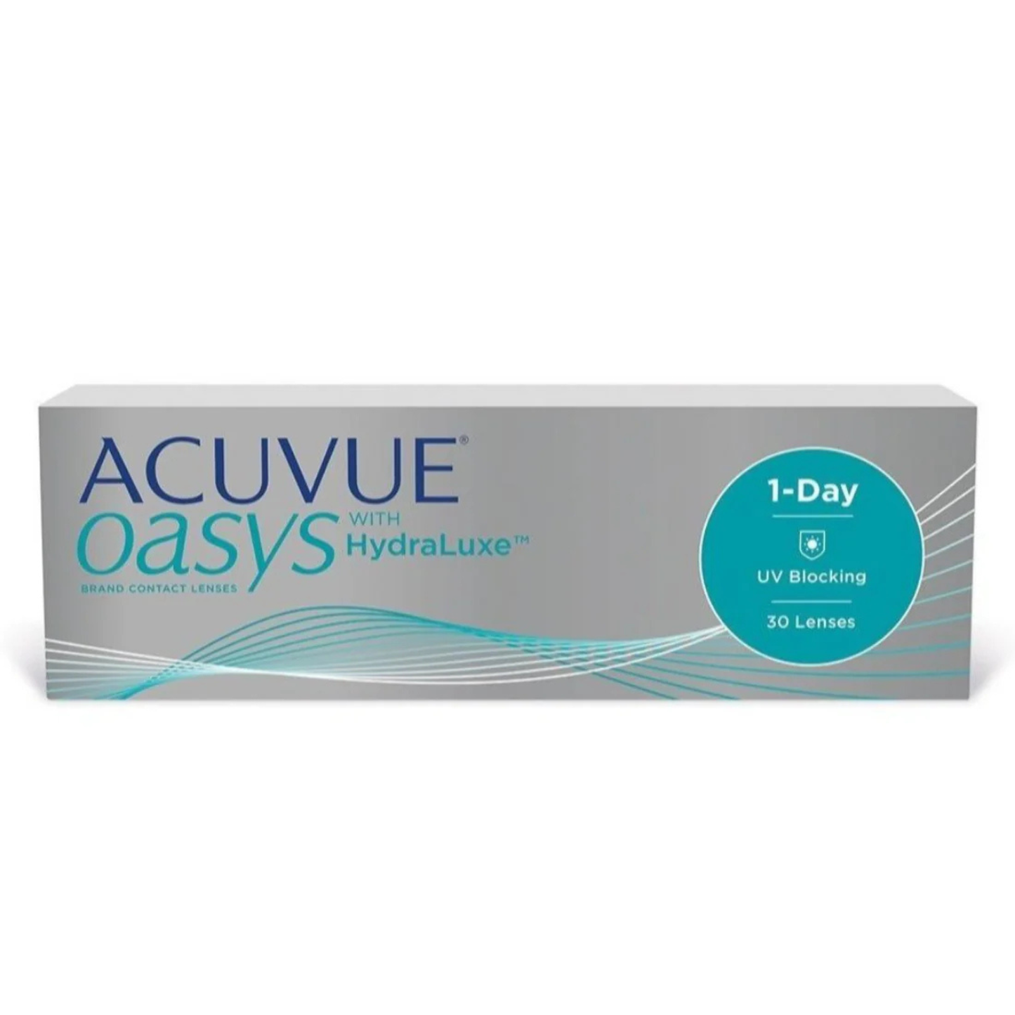 Acuvue Oasys with HydraLuxe 30 Pack daily disposable silicone hydrogel contact lenses with UV protection