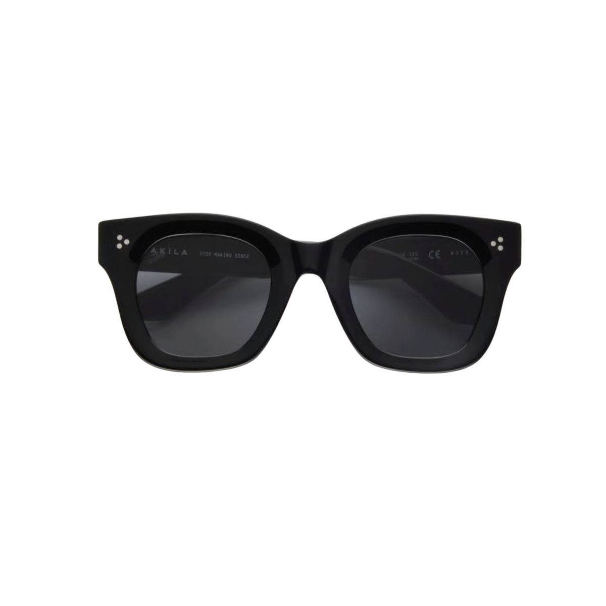 AKILA A1918 unisex acetate round sunglasses front view