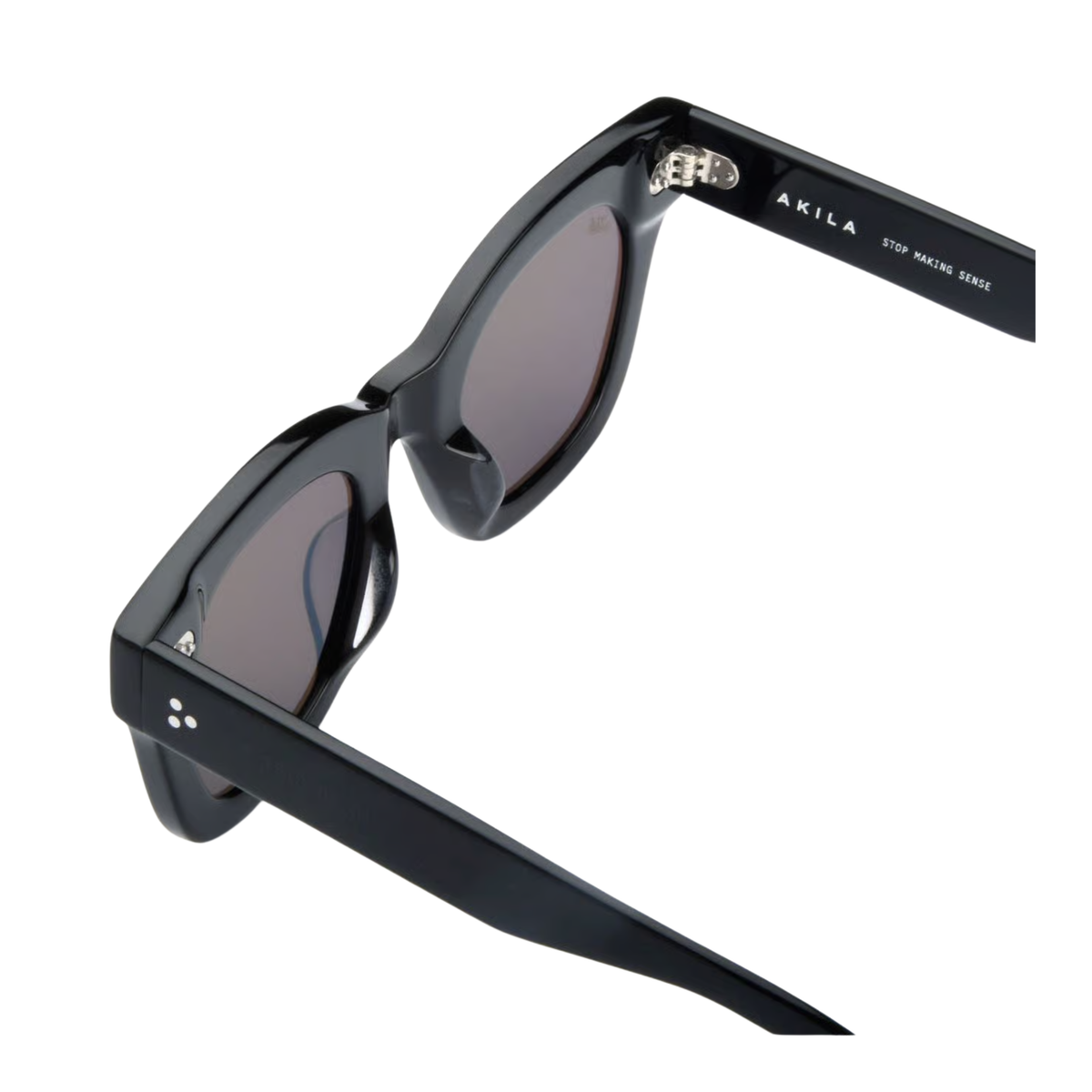 AKILA A1918 unisex acetate round frame hinge construction detail