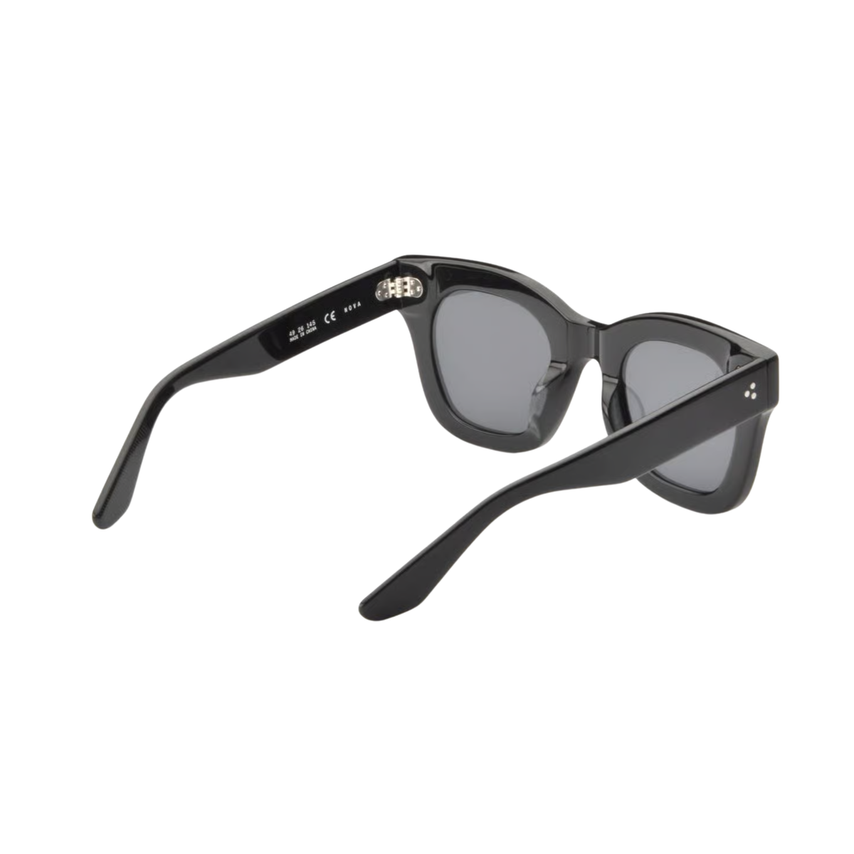 AKILA A1918 unisex acetate round frame hinge construction detail