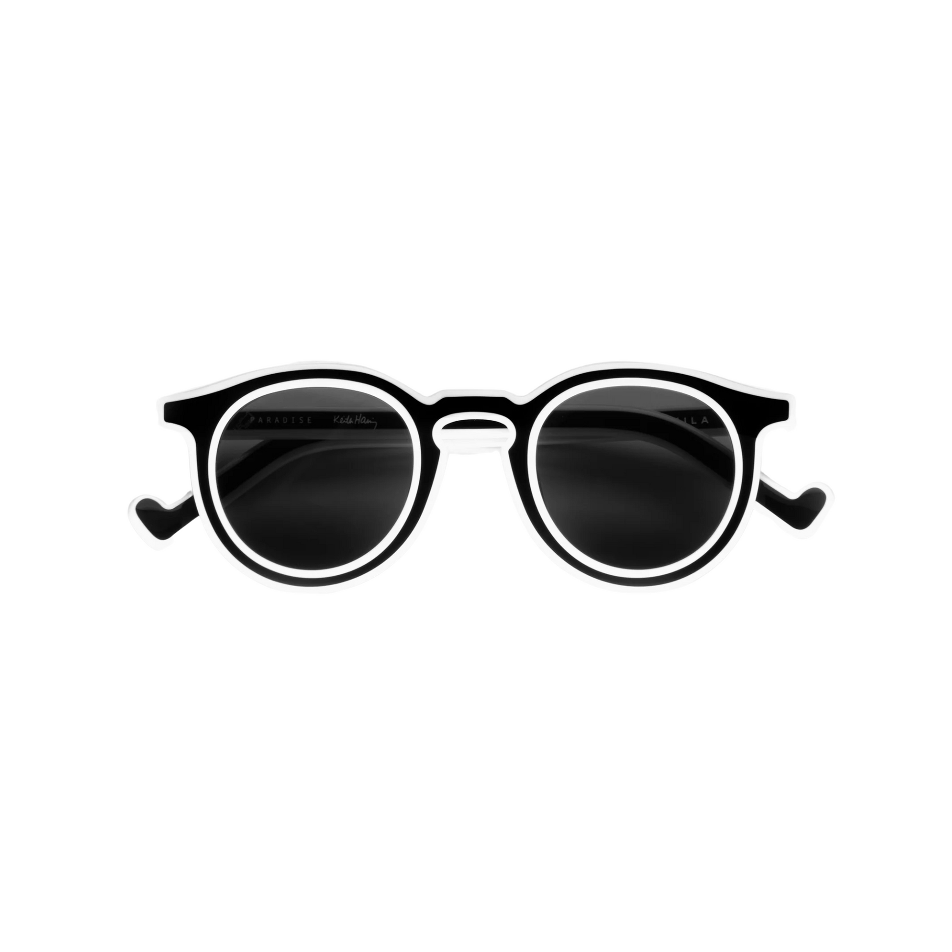 Akila A2223 Paradise X round acetate sunglasses with a bold full-rim designer frame.