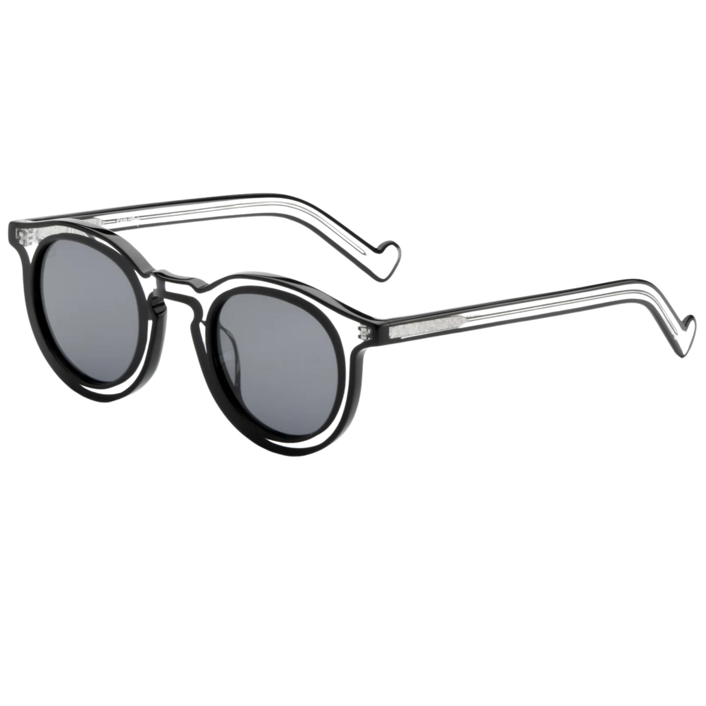 Akila A2223 Paradise X round acetate sunglasses with a bold full-rim designer frame.