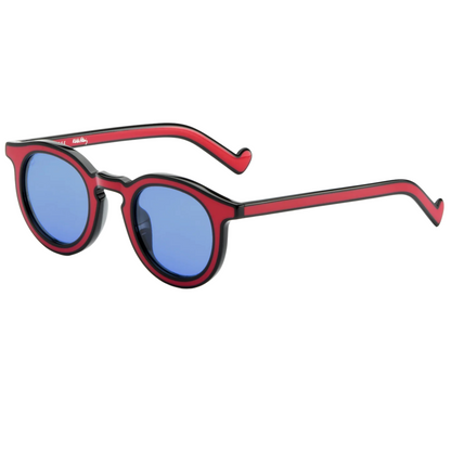 Akila A2223 Paradise X round acetate sunglasses with a bold full-rim designer frame.