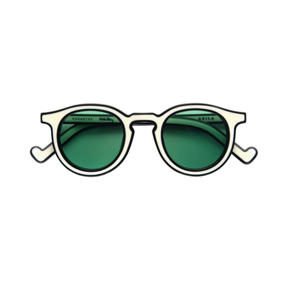Akila A2223 Paradise X round acetate sunglasses with a bold full-rim designer frame.