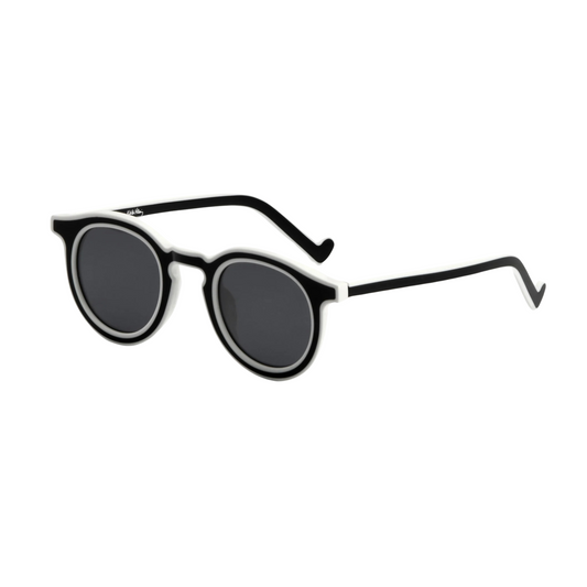 Akila A2223 Paradise X round acetate sunglasses with a bold full-rim designer frame.