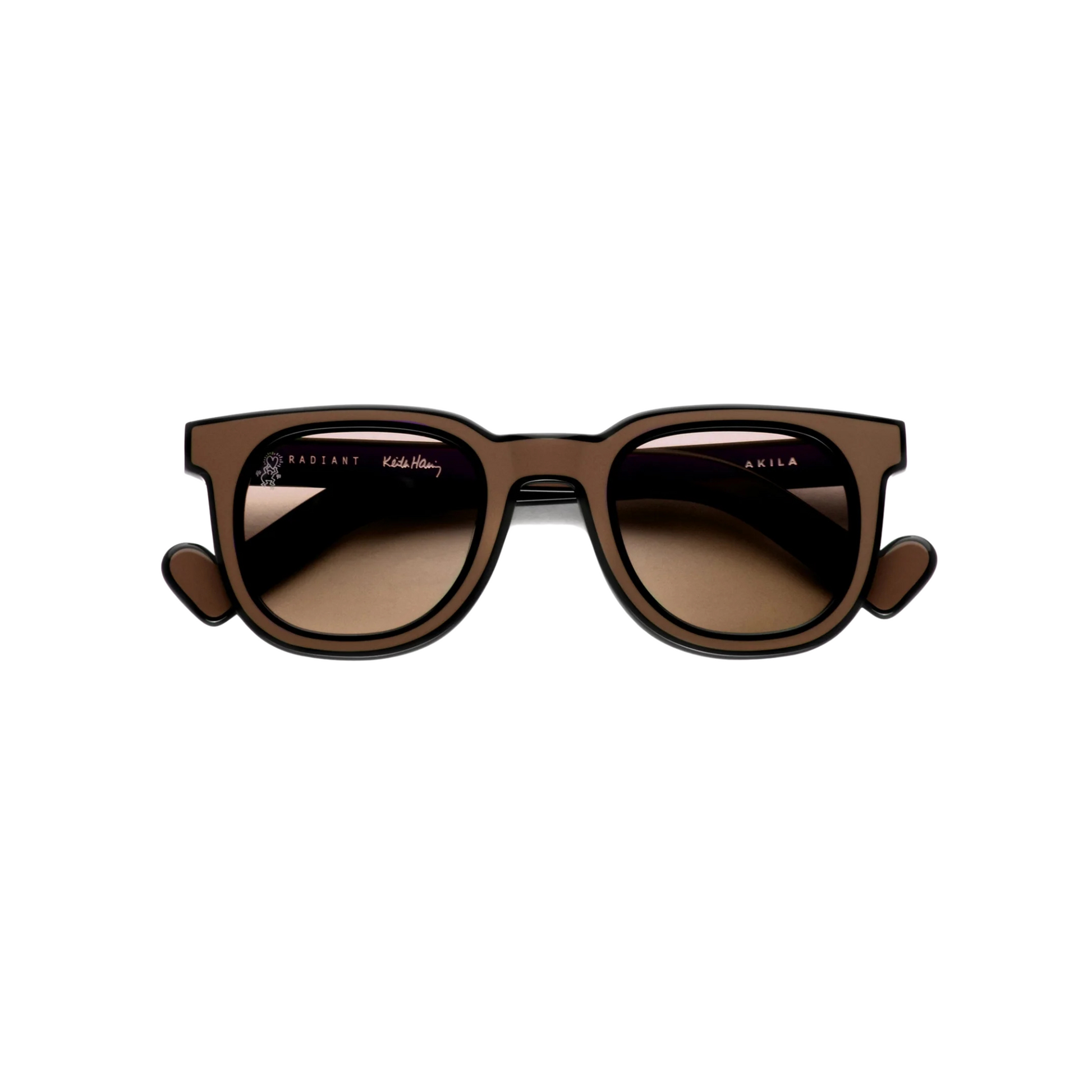 AKILA A2224 Radiant X unisex round acetate sunglasses with bold full-rim designer styling.