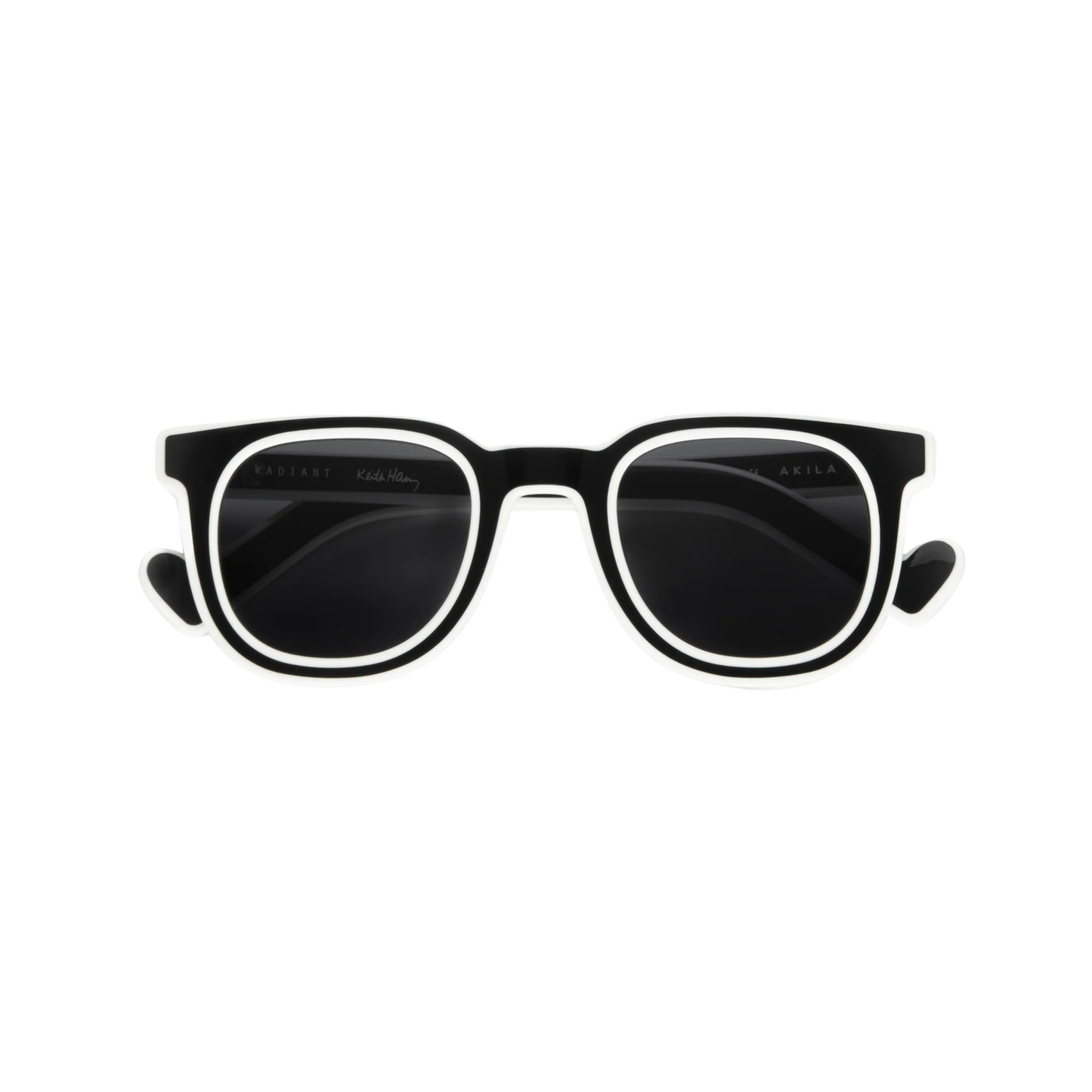 AKILA A2224 Radiant X unisex round acetate sunglasses with bold full-rim designer styling.