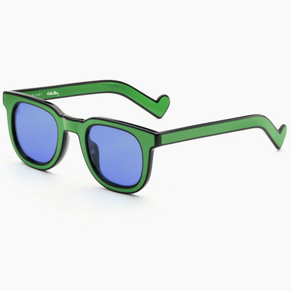 AKILA A2224 Radiant X unisex round acetate sunglasses with bold full-rim designer styling.