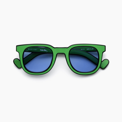 AKILA A2224 Radiant X unisex round acetate sunglasses with bold full-rim designer styling.