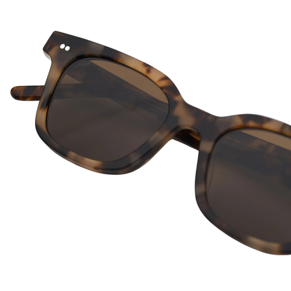 Akila A2409 unisex acetate square sunglasses three-quarter view
