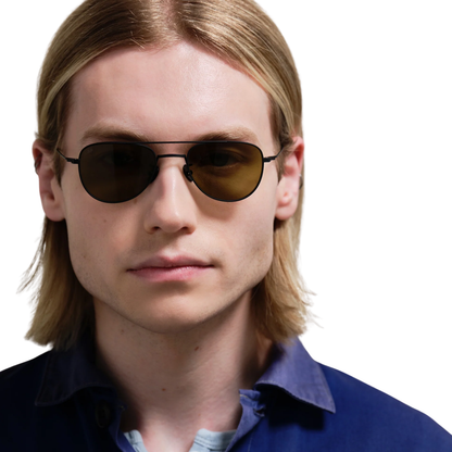 Akila A2608 Echor unisex small aviator acetate sunglasses with a premium full-rim designer frame.