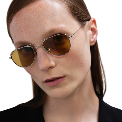 Akila A2608 Echor unisex small aviator acetate sunglasses with a premium full-rim designer frame.