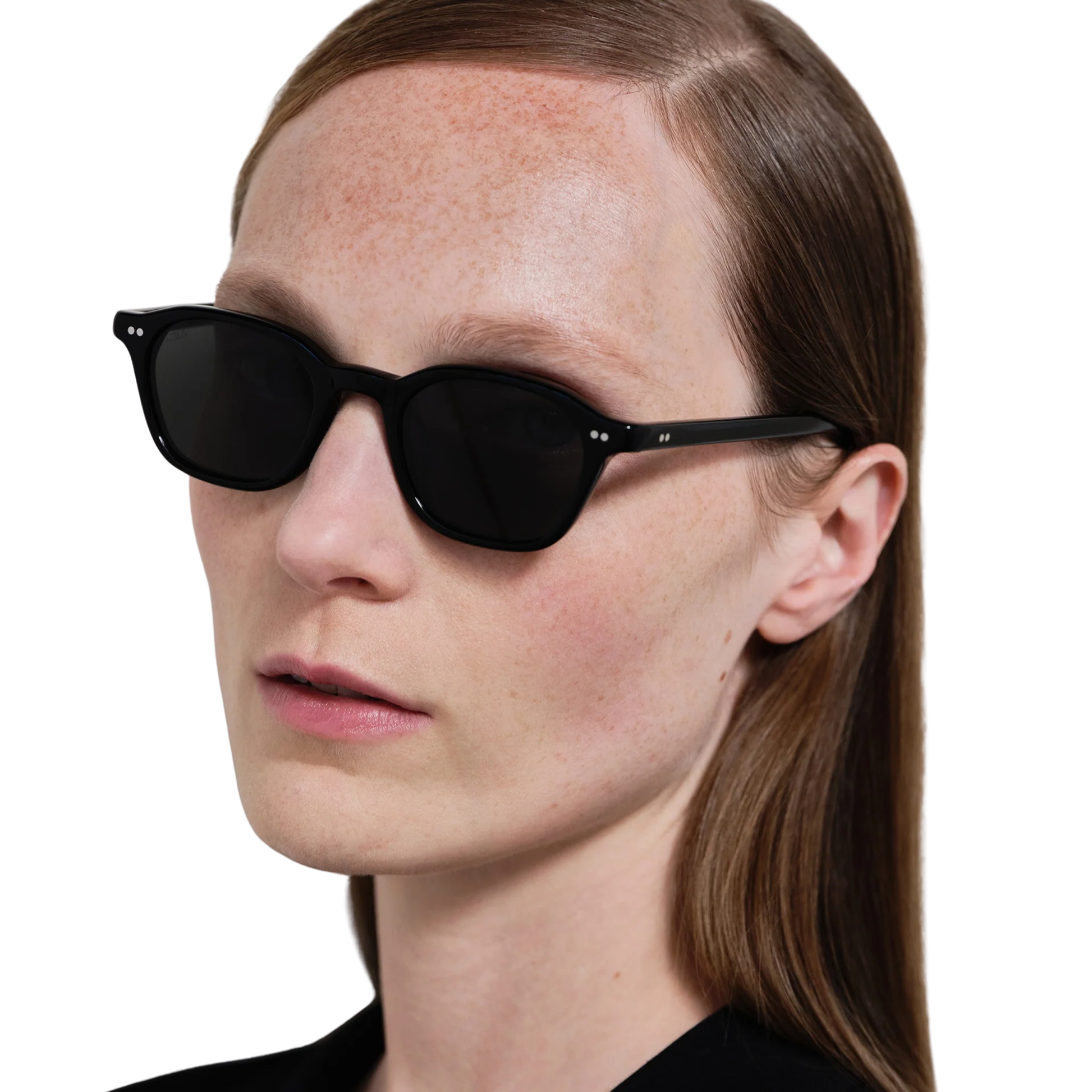 Akila A2619 unisex semi-square acetate sunglasses with a premium full-rim designer frame.