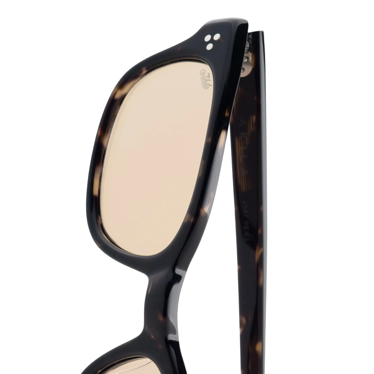 Akila A2647 Tracer unisex acetate rectangle sunglasses frame detail