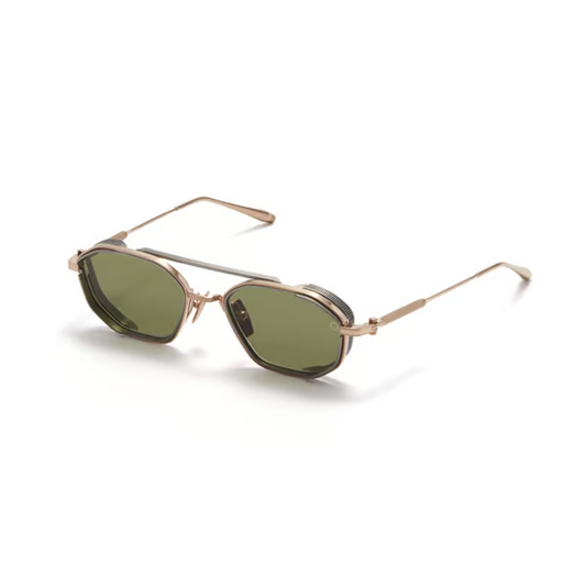 Brushed White Gold/Olive Green
Akoni Eris Two AKS-508A unisex sunglasses with premium luxury full rim frame