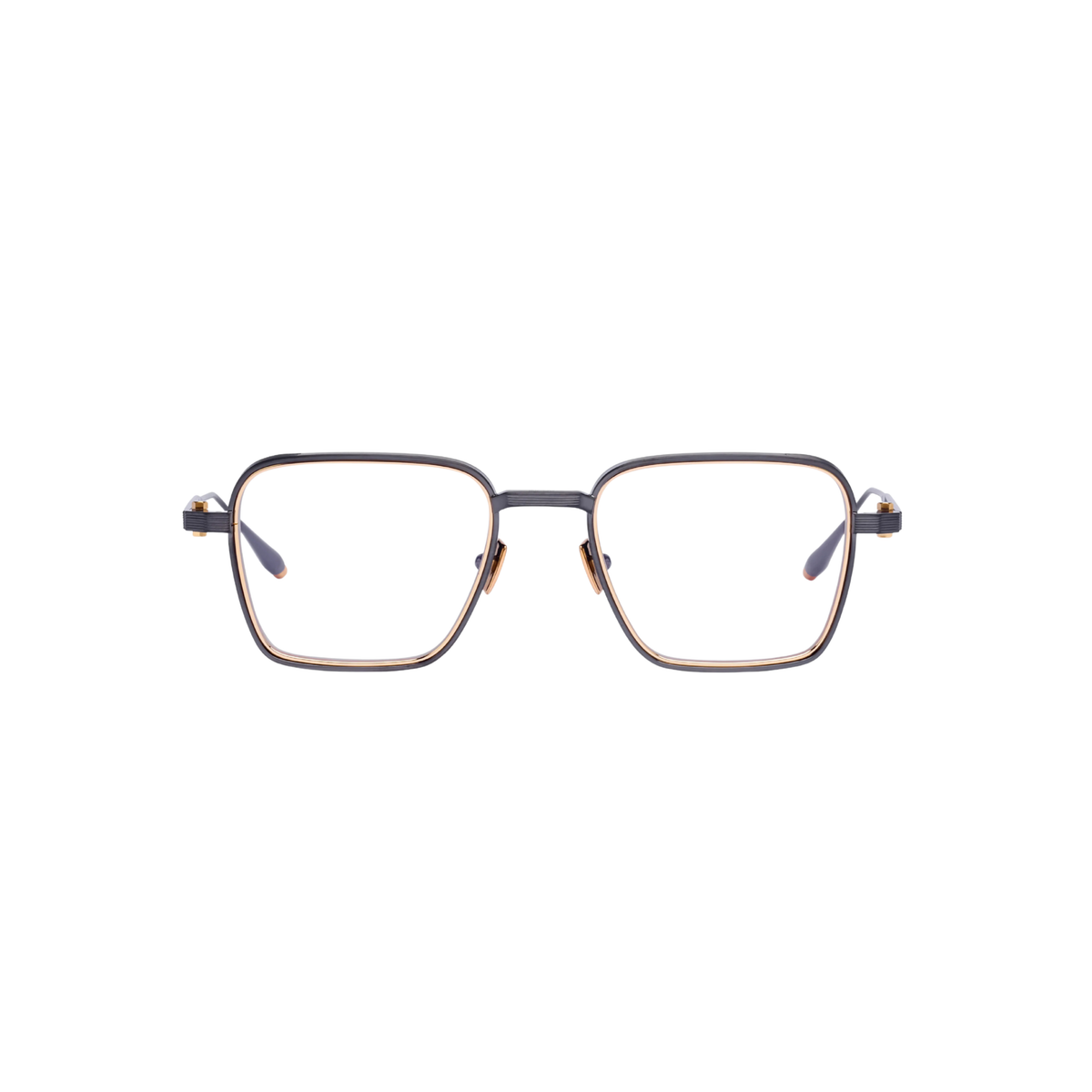 Akoni Giano AKX529 unisex titanium square full-rim optical frame front view