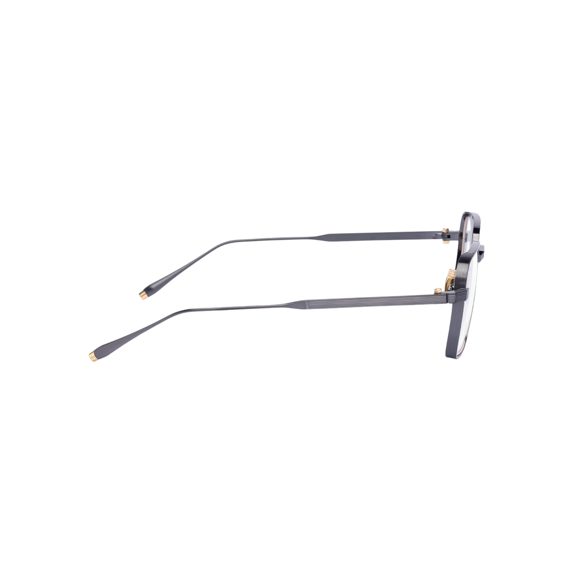 Akoni Giano AKX529 unisex titanium square optical frame side temple profile